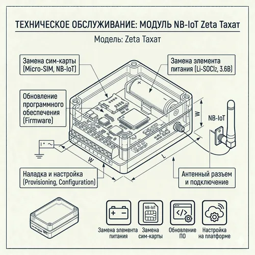 Ремонт и техническое обслуживание модулей Zeta NB (Тахат)