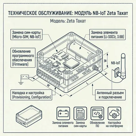 Ремонт и обслуживание модуля Zeta Тахат