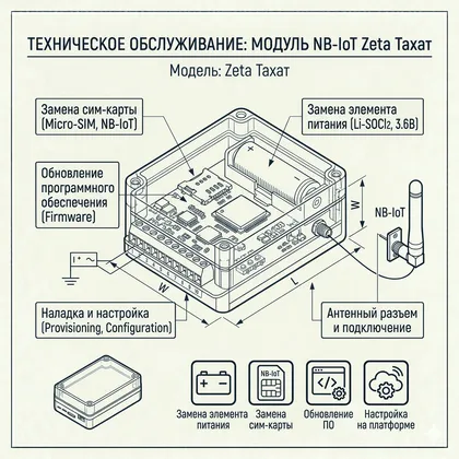 Ремонт и обслуживание модуля Zeta Тахат